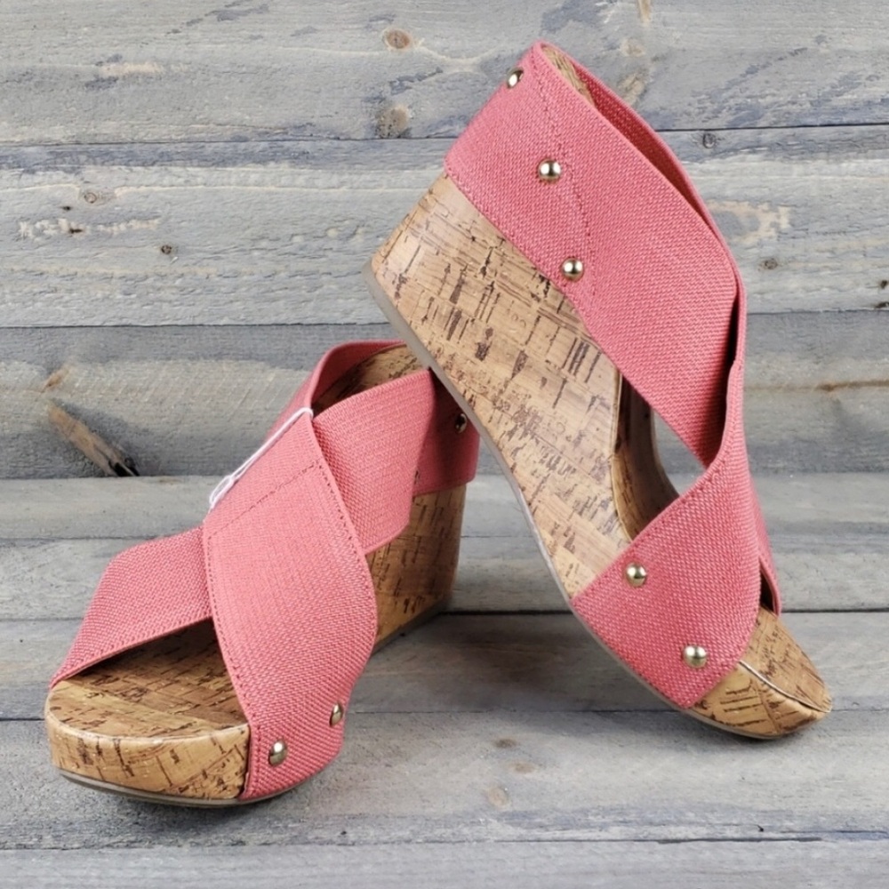 Montego Bay Club Coral Cork Wedges